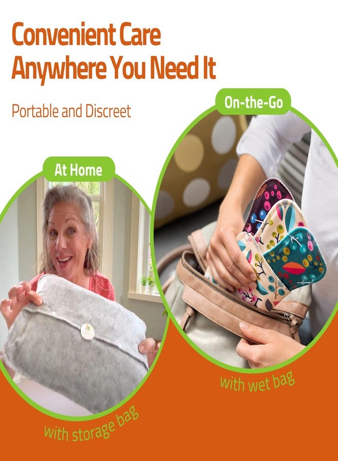 Natissy Made in EU - Ultra-Soft Reusable Panty Liners (Small, 7-Pack) – High-Temp Washable Cloth Panty Liners for Women & Teens – Breathable Organic Cotton Keeps You Fresh & Dry for Vaginal Daily Discharge - Image 4